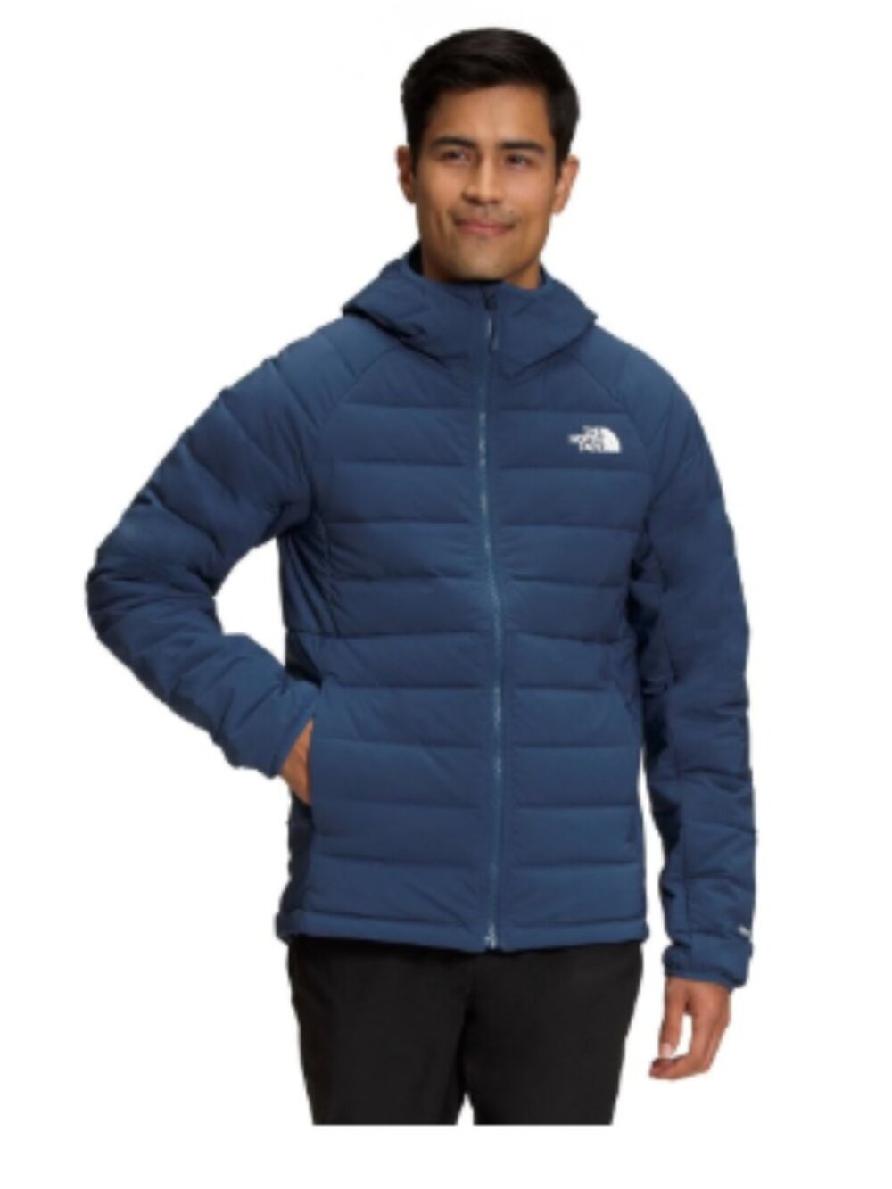Mountain Hardwear Men's XL Belleview Stretch Down Hoodie Jacket Blue Puffer NWT